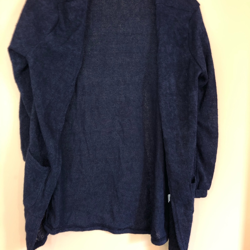 navy blue cardigan